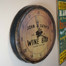 Quarter Barrel Clock on Wall
