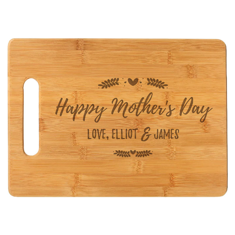 Personalised Engraved Mother's Day Gift For Mum Cutting Board Present Customized 