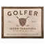 Personalized Golfer Sign