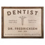 Personalized Wooden Dentist Sign
