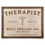 Personalized Wooden Therapist/Counselor Sign