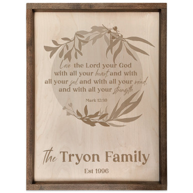 scripture personalized mark plaque god lord wood plaques