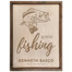 Gone Fishing Personalized Wood Sign - Bass