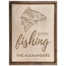Gone Fishing Personalized Wood Sign - Trout