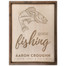 Gone Fishing Personalized Wood Sign - Walleye