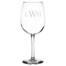 Personalized Wine Glass Traditional Initials