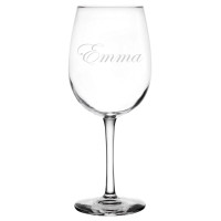 Personalized Wine Glass - Edwardian
