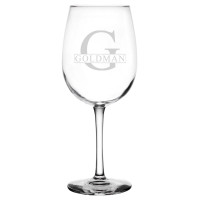 Personalized Wine Glass (Initial & Name)