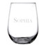 Personalized Stemless Wine Glass - Baskerville