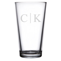 Personalized Pint Glass Classy Monogram