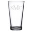 Personalized Pint Glass Traditional Monogram