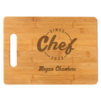 Personalized Chef Gift Bamboo Cutting Board