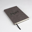 Personalized Journal - Gray Leatherette with Name and Date