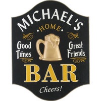 Home Bar Custom Man Cave Sign | Tavern Plaque Personalized