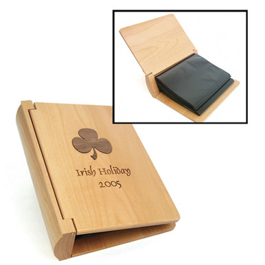 Personalized Wood Photo Album in Maple