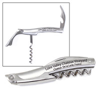 Personalized Corkscrew Bottle Opener Custom Engraved with Your Text or Logo
