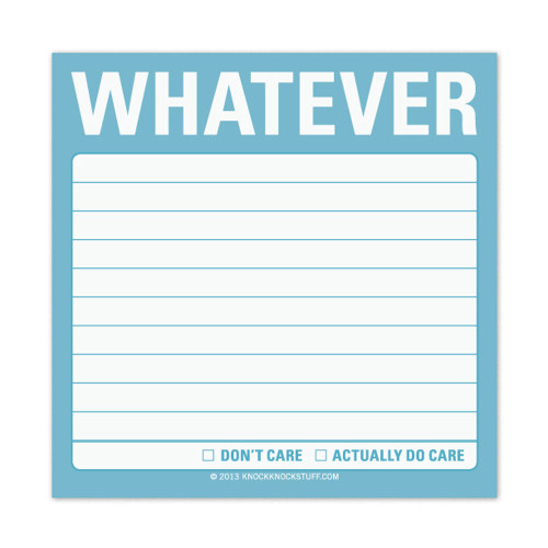 Whatever Sticky Note Pad