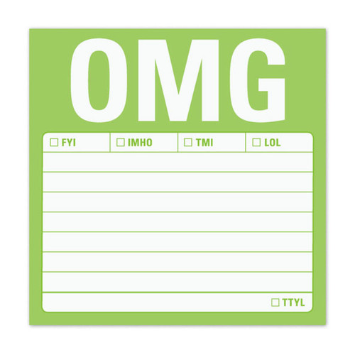 OMG Sticky Note Pad