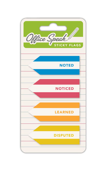 Office Speak Sticky Flags
