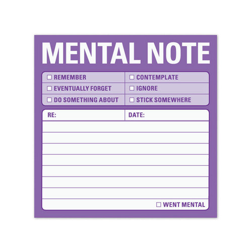 Keep It Simple Sticky Mental Note