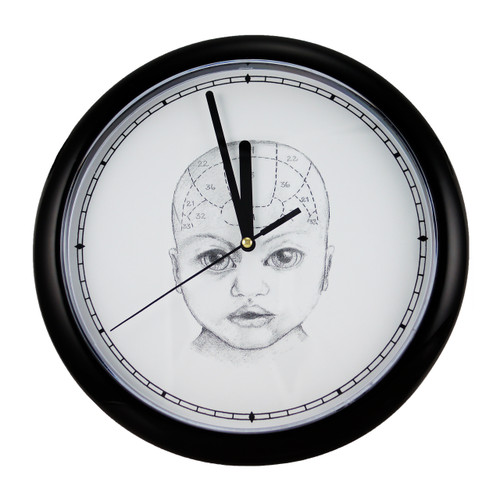 Baby Phrenology Clock