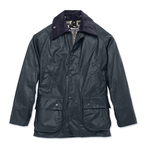 Barbour Bedale Waxed Cotton Jacket - Navy | Nowells Clothiers