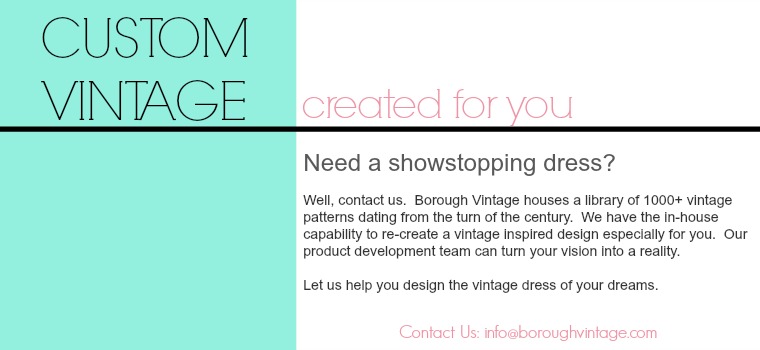 custom vintage dresses created for you