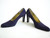 vintage bruno magli shoes - purple suede pumps