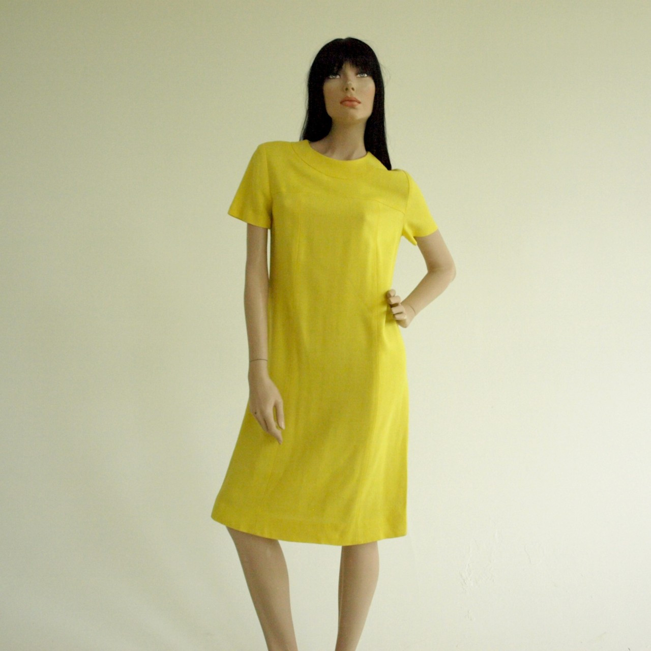 linen sheath dress with sleeves