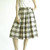 Vintage 1950's Brown/Cream Waffle Weave Plaid Skirt