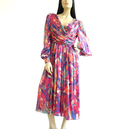 Vintage 1980's Morton Myles Silk Evening Dress