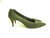 Vintage Olive Green Troylings Suede Pump