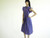 Vintage 1970s/1980s Diane Von Furstenberg Lavender Print Dress