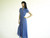 Vintage 1970s/1980s Lilac Sheer Flare Dress
