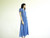 Vintage 1970s/1980s Lilac Sheer Flare Dress