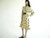 Vintage 1970s/1980s Leslie Fay Tan Leopard Dress