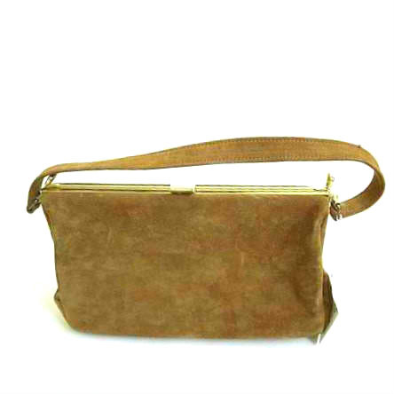 tan suede purse