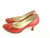 Vintage Shoes Joyce Red Round Toe Pump