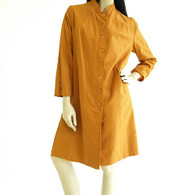 Vintage Burnt Orange All Weather Straight Coat