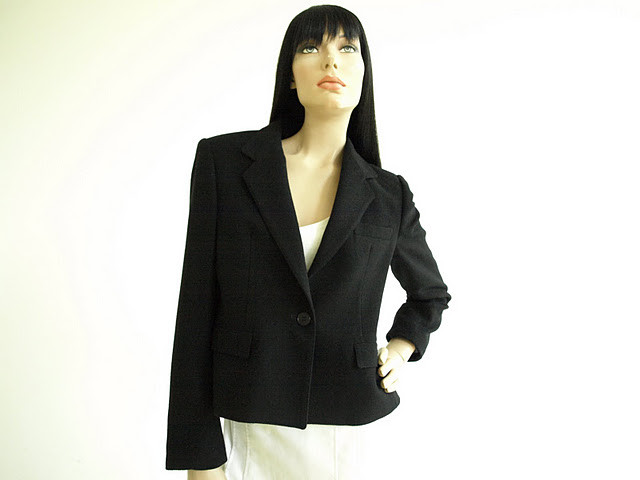 evan picone wool blazer