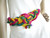 Vintage 1980s Leather Shop Colorful Fruit Twist Belt