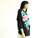 Vintage 1980s Bonnie Boerer Black Tropical Sequin Shirt