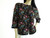 Vintage Jantzen Black Floral Sparkle Sweater