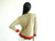 Vintage 1950s Tarni Tan Floral Applique Sweater