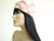 Vintage Adolfo Cream Turban with Pink Polka Dots Hat