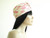 Vintage Adolfo Cream Turban with Pink Polka Dots Hat