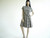 Vintage 1960s Minx Houndstooth Mod Dress