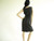 Vintage 1950s wool dress - Wendy Woods Gray Sheath Dress