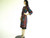 Vintage 1980's Leslie Fay Rainbow Stripe Print Dress