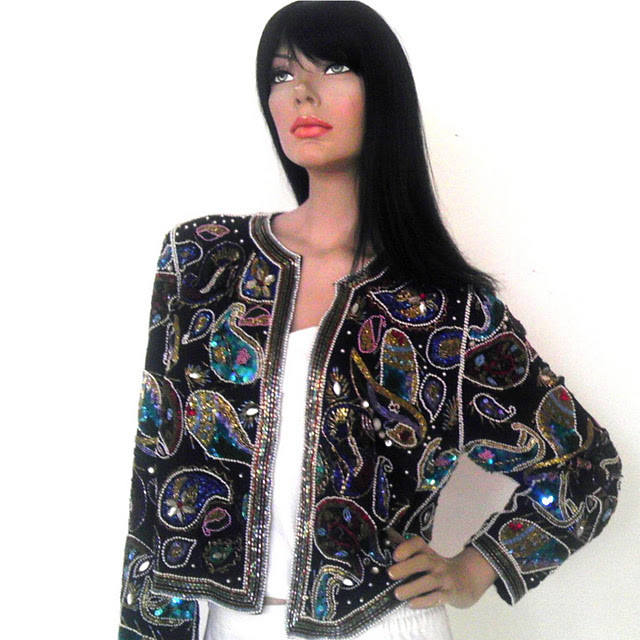 vintage sequin blazer